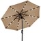 Best Choice Products 10ft Solar LED Lighted Patio Umbrella w/ Tilt Adjustment, UV-Resistant Fabric